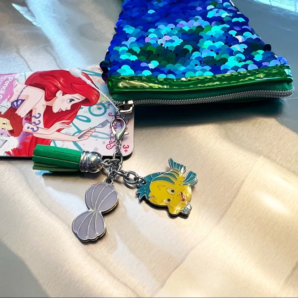 Disney The Little Mermaid Sequins Mermaid Tail Pencil Case